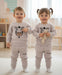 JF 2 PC Skin Color NAP Time Autumn & Winter Terry Fabric Track Suit, Sweatshirt and Trouser Set TS6418F